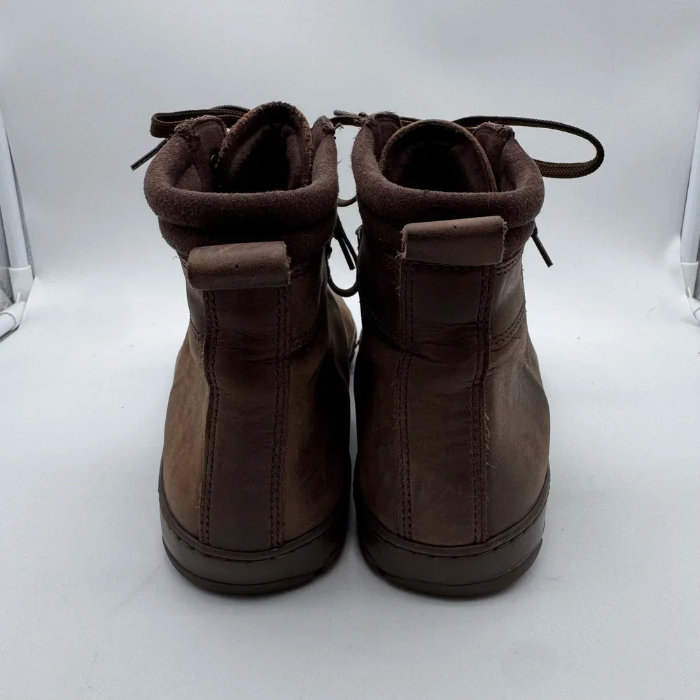 ZAQQ EXPEQ Brown Waterproof Barefoot‎ Hiking Boots Mens 41 Leather Zero Drop